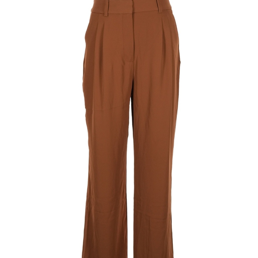 Jason Wu Brown Wide Leg High-Rise Pants